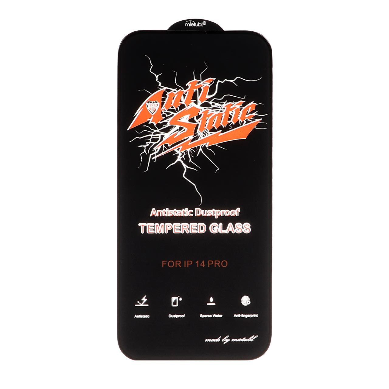 محافظ صفحه نمایش شیشه ای Apple iPhone 15- Full Cover Anti Static Mietubl (بدون پک) - مشکی